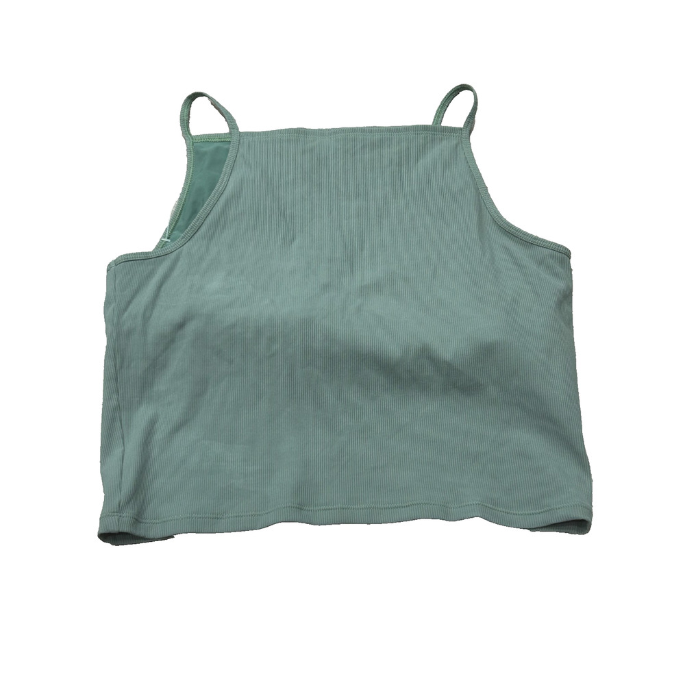Outdoor Voices Sage Green Ribbed Tank Top